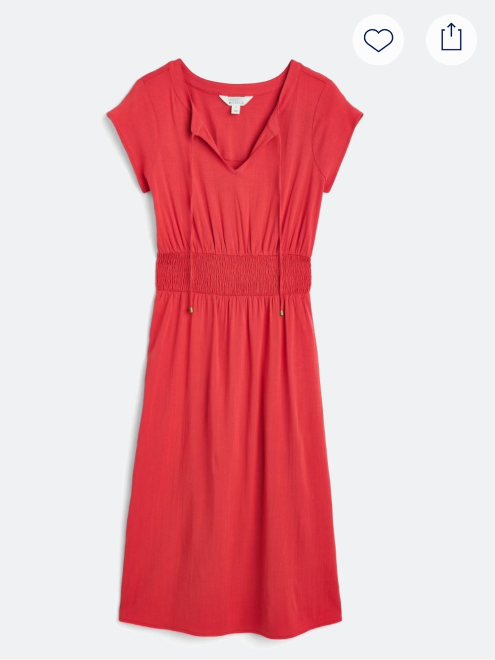 NWT Market & Spruce Neriah Smocked Aline Dress